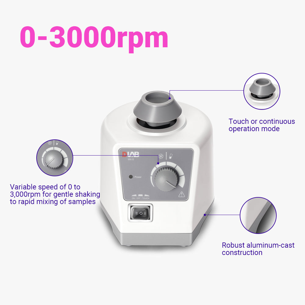 MX-S Vortex Mixer with Adjustable Speed