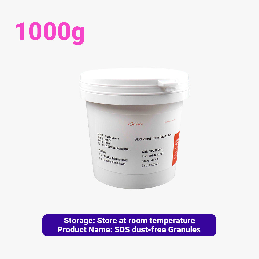 Gránulos sin polvo SDS, 1000 g