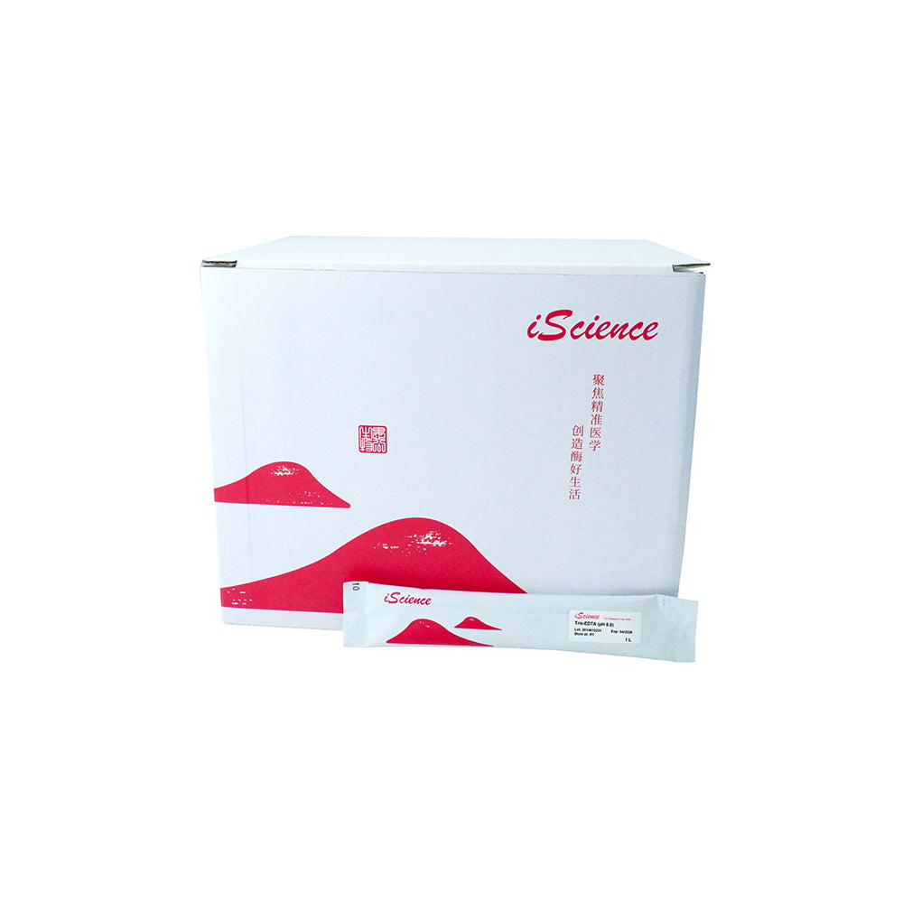 100 paquetes de gránulos instantáneos de solución Tris-EDTA (pH 8.0), concentración de 1 L/bolsa, almacenamiento a temperatura ambiente, apto para envío a temperatura ambiente.