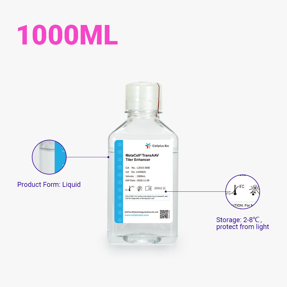 Potenciador de títulos de TransAAV MetaCell®, 1000 ml líquido