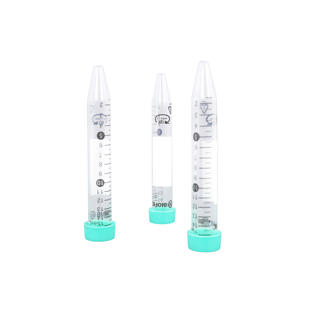 Centrifuge Tubes, 15 mL, Conical, RCF 12000xg, Plug seal, bag packing way, Sterile, 500piece(s)/case