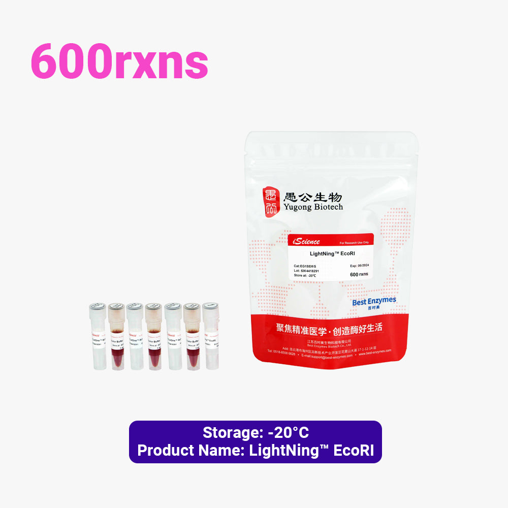 LightNing™ EcoRI Restriction Enzymes, 600 rxns, 1 rxn/μl