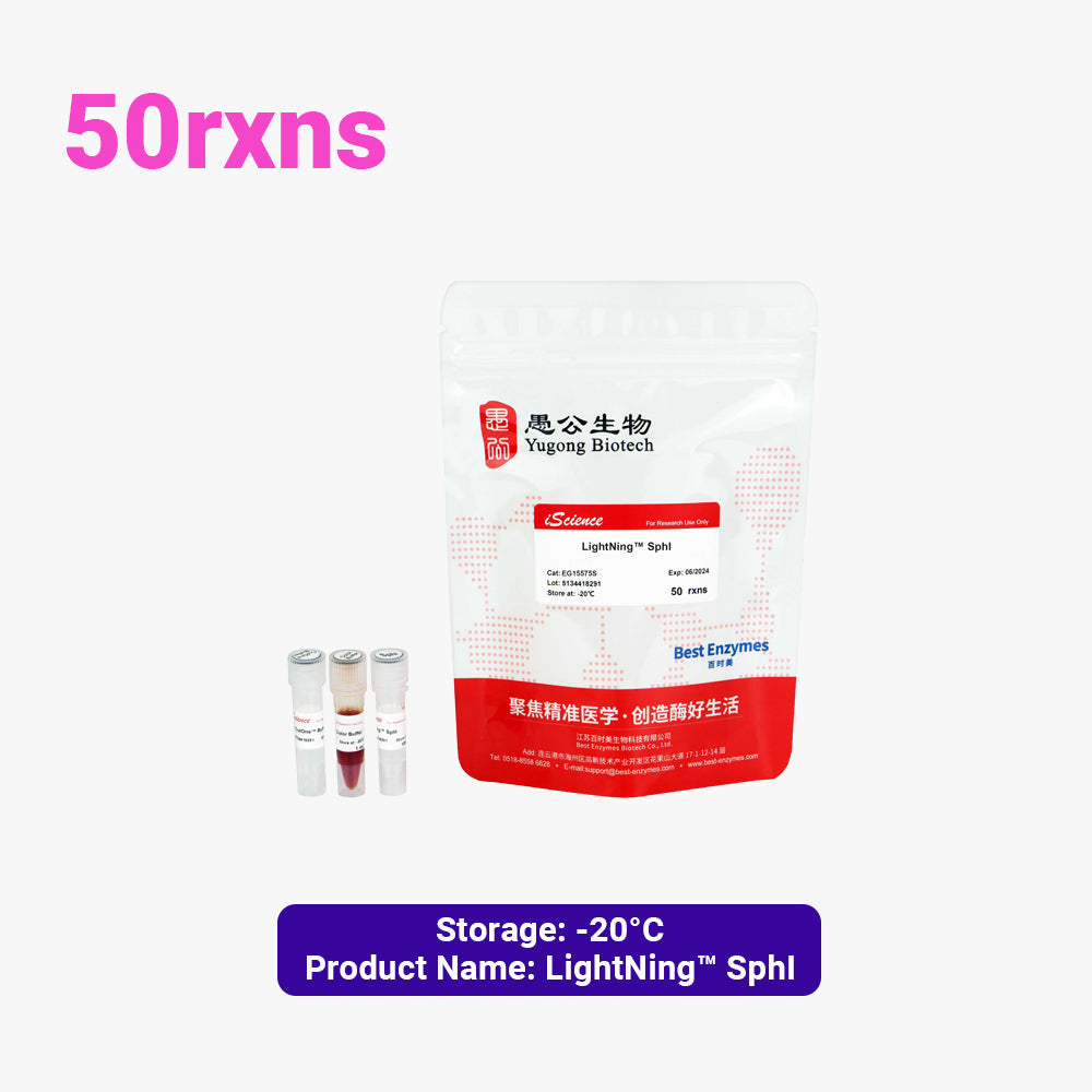 Enzimas de restricción LightNing™ SphI, 50 reacciones, 1 reacción/μl