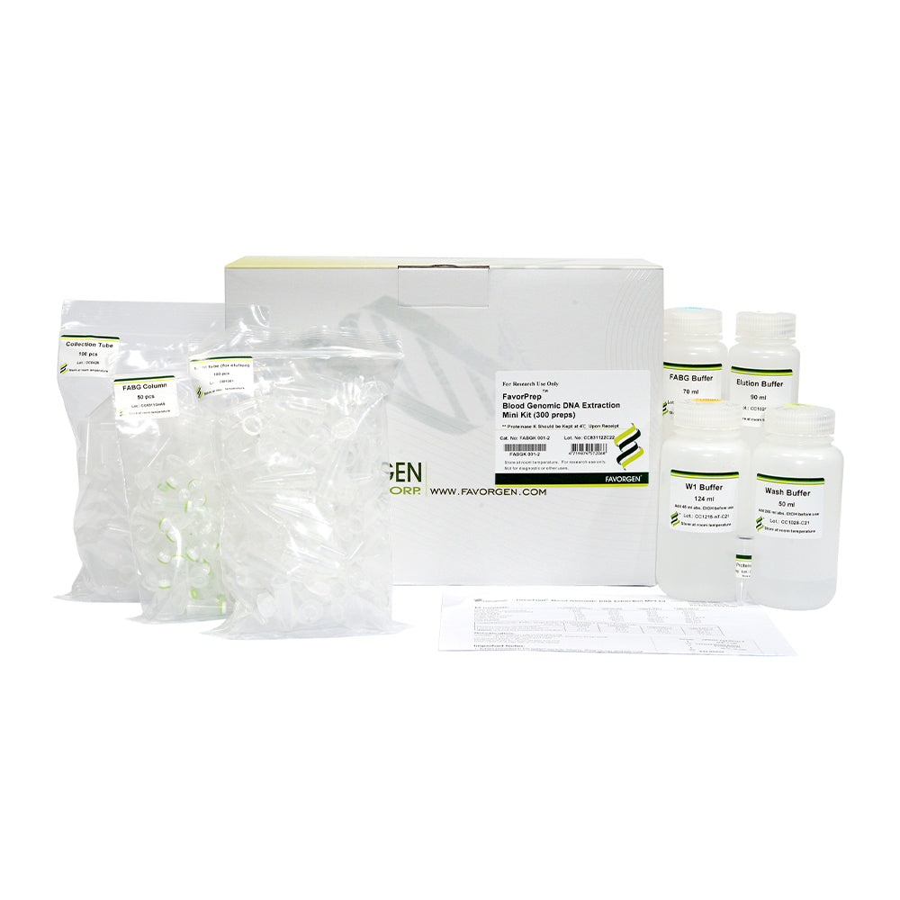FavorPrep™ Blood Genomic DNA Extraction Mini Kit (100 preps)