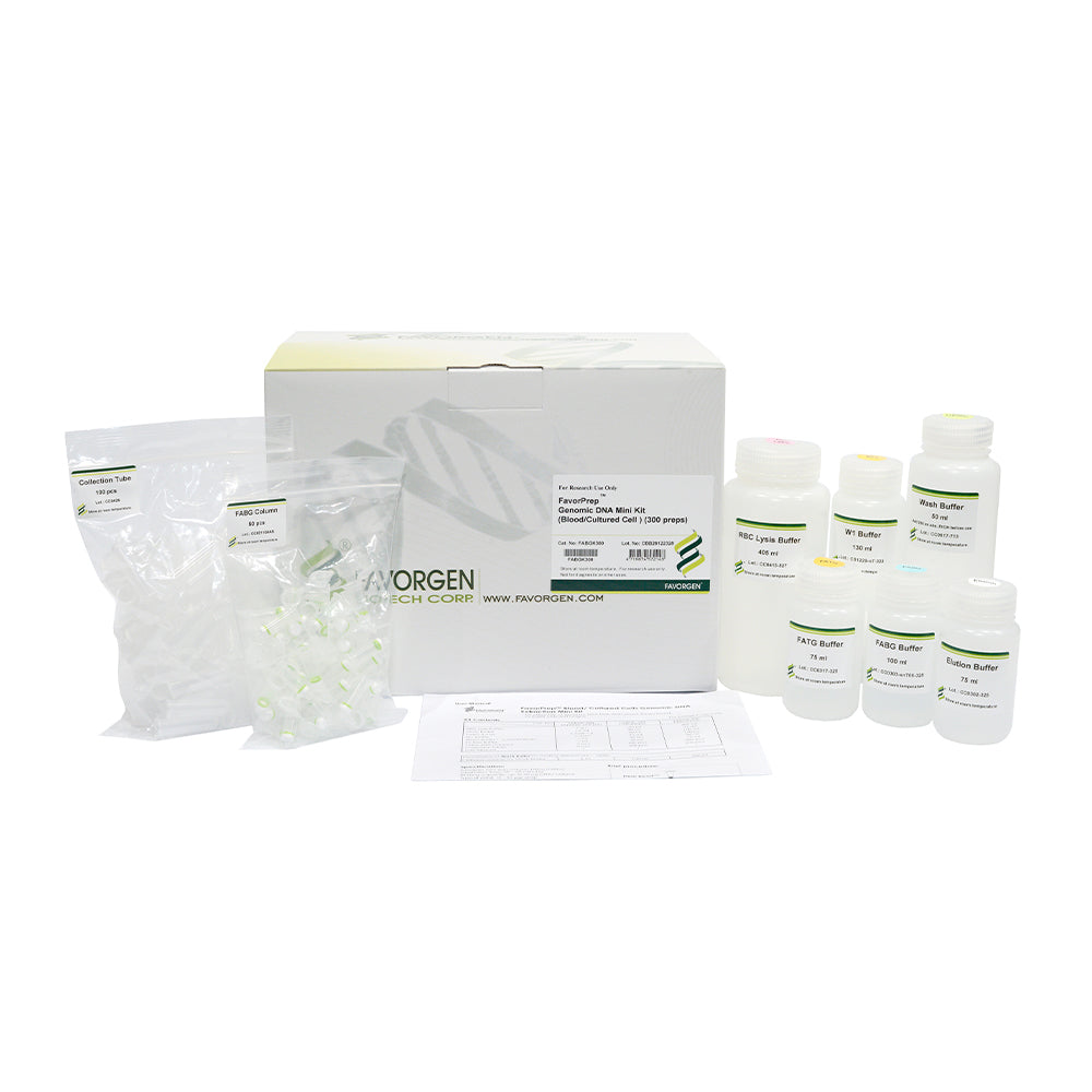 FavorPrep™ Blood/Cultured Cells Genomic DNA Extraction Mini Kit (100 preps)