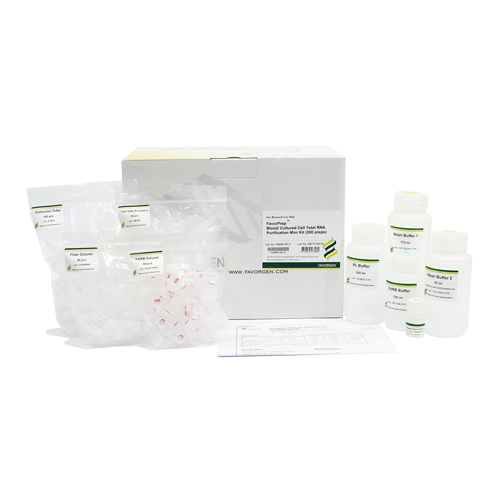 FavorPrep™ Blood/Cultured Cells Total RNA Extraction Mini Kit (300 preps)