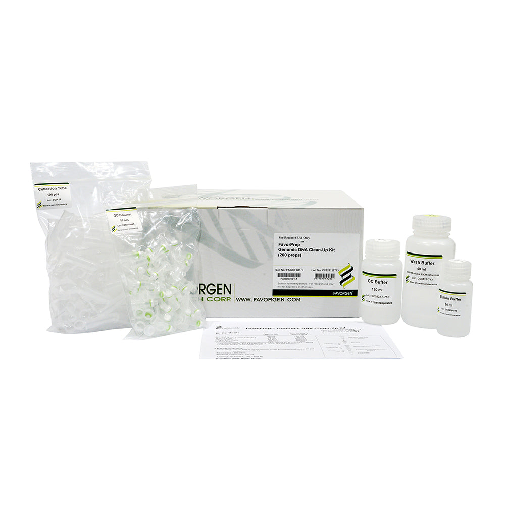 FavorPrep™ Genomic DNA Clean Up Mini Kit (200 preps)