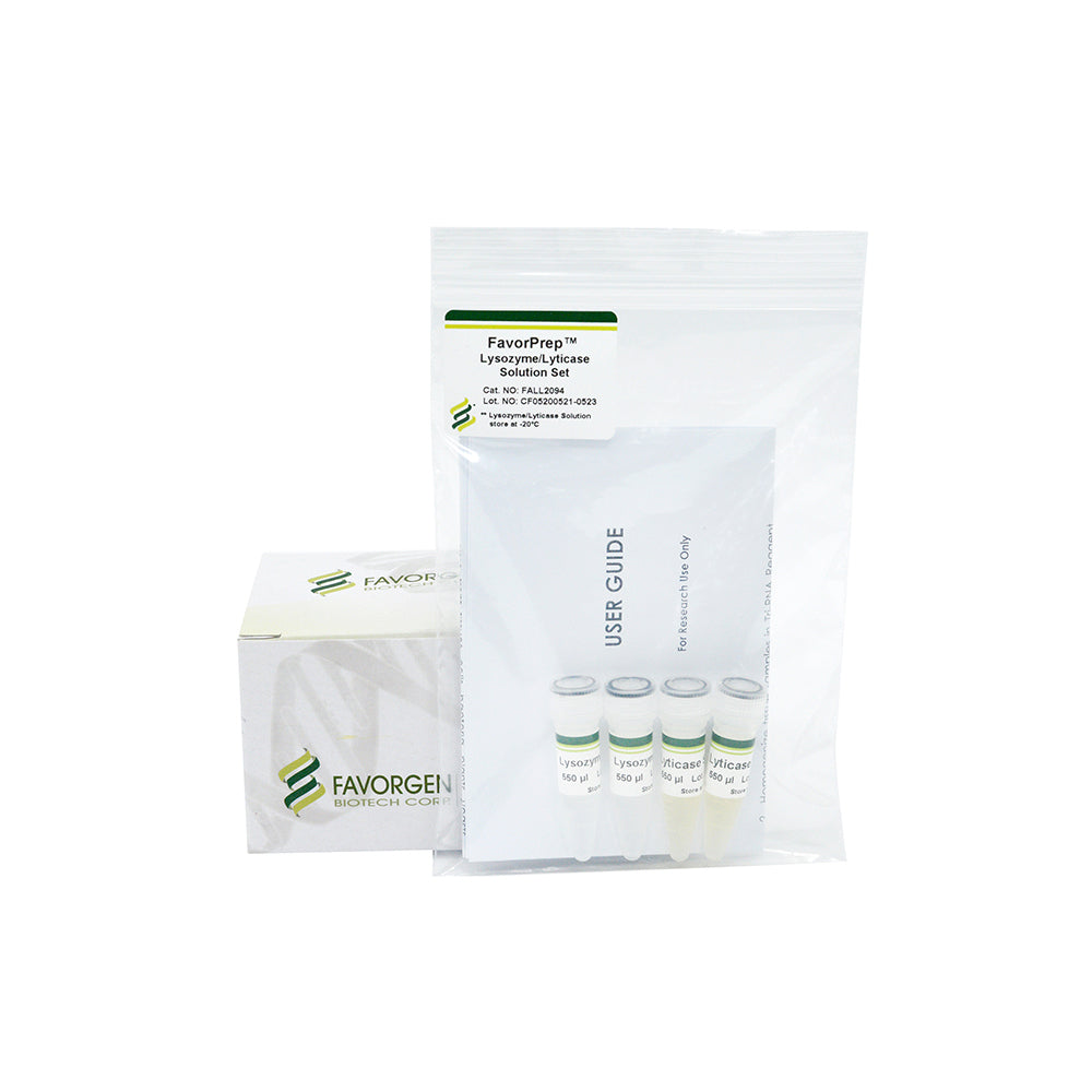 FavorPrep™ Lysozyme/Lyticase Solution Set (100 rxns)