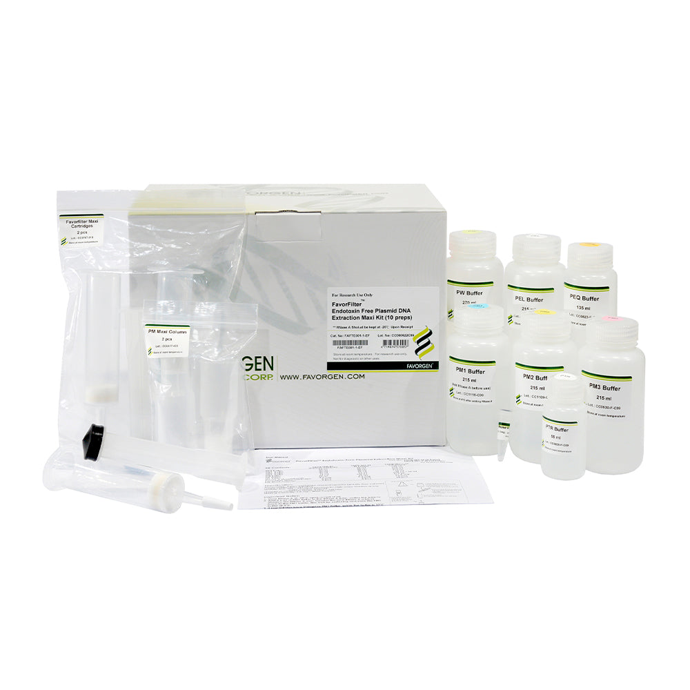 FavorFilter™ Endotoxin-Free Plasmid Extraction Maxi Kit (10 preps)