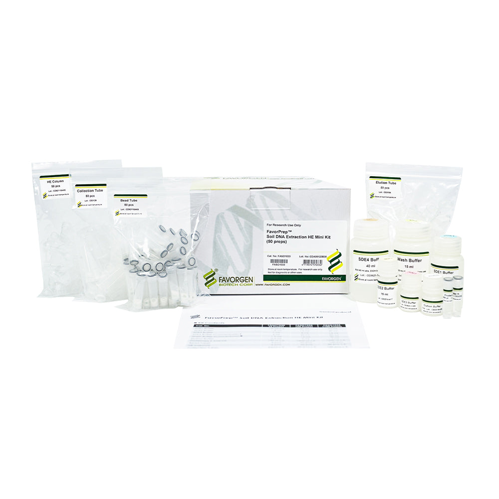 FavorPrep™ Soil DNA Extraction HE Mini Kit (100 preps)