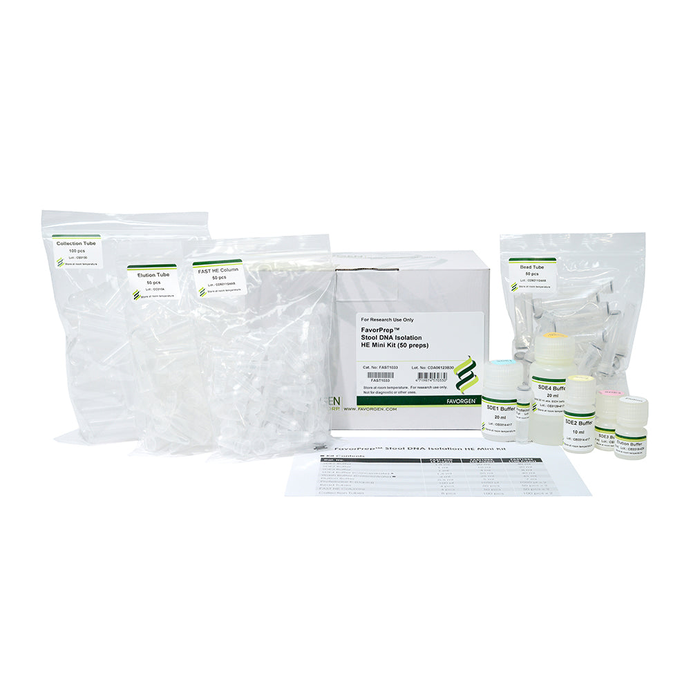 FavorPrep™ Stool DNA Extraction HE Mini Kit (100  preps)
