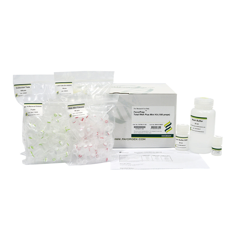 FavorPrep™ Total RNA Plus Extraction Mini Kit (100 preps)