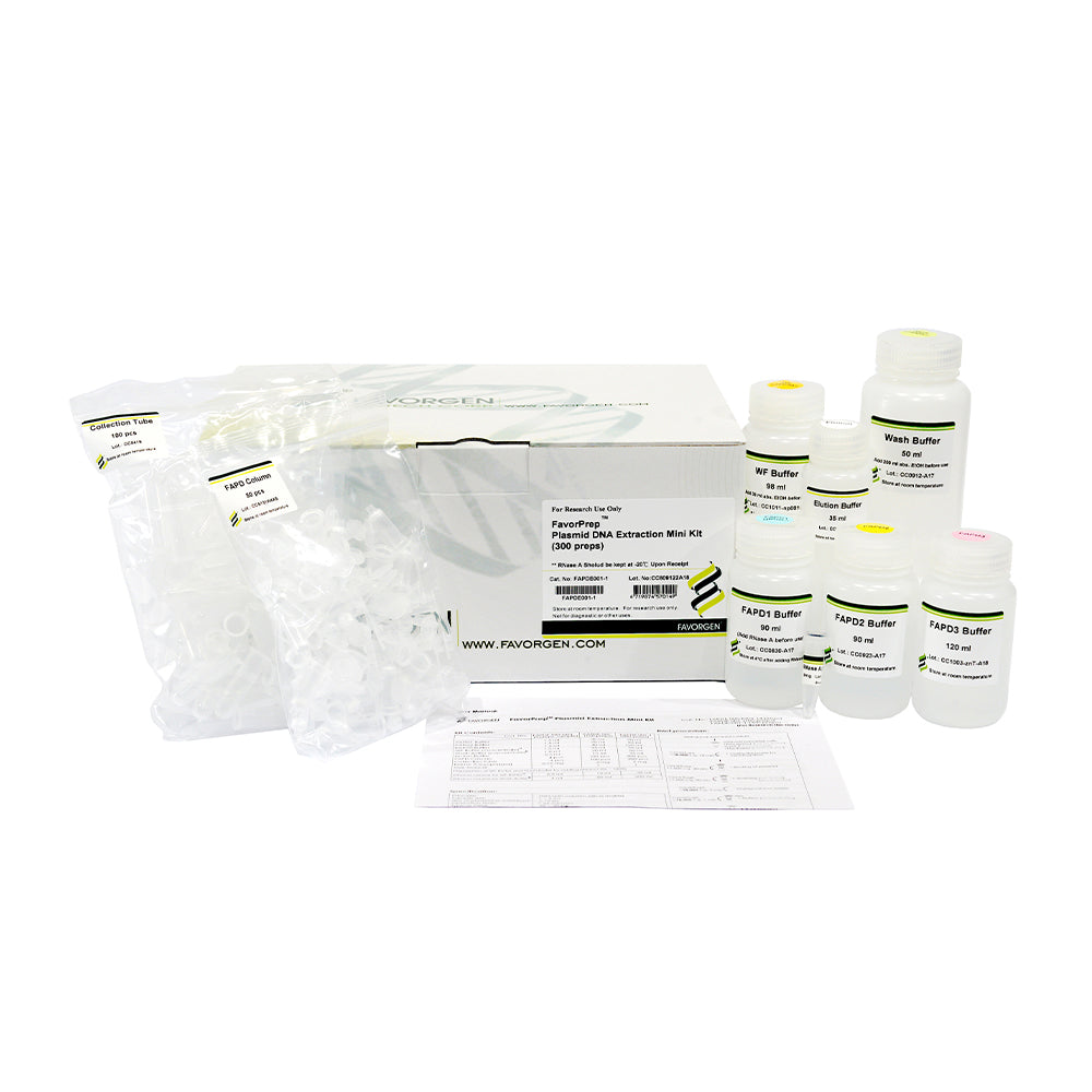 FavorPrep™ Plasmid Extraction Mini Kit (100 preps)