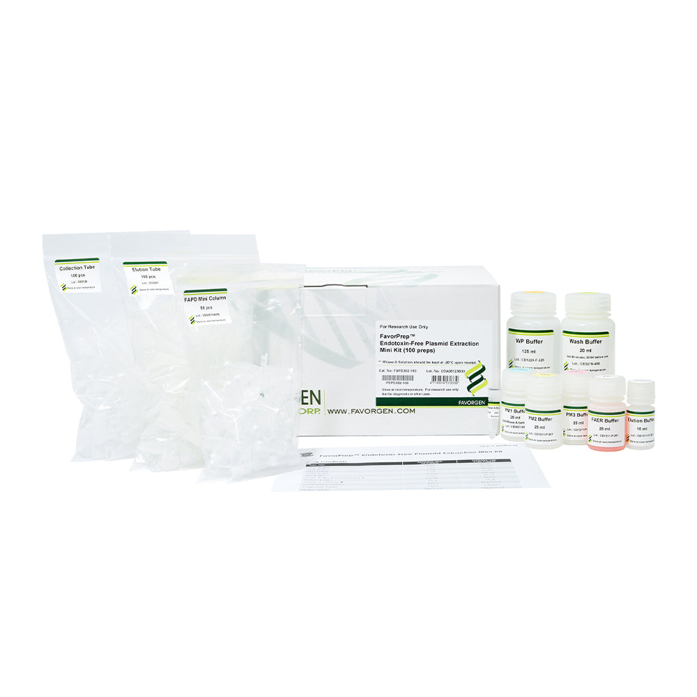 FavorPrep™ Endotoxin-Free Plasmid Extraction Mini Kit (100 preps)