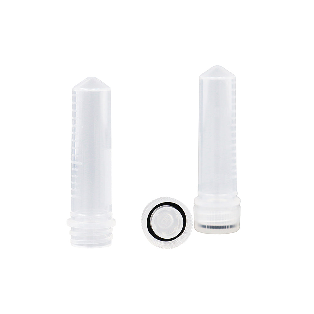 Freezing Vials, 2.0 mL, Conical, Natural, Flat cap, bag packing way, non-Sterile, DNAse&RNAse free, Non-Pyrogenic, 5000piece(s)/case