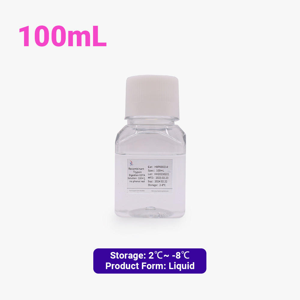 Recombinant Trypsin Digestion Solution 10X (with EDTA, No Phenol Red), 100 mL