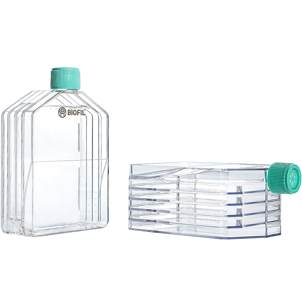 Sterile TC-Treated Cell Culture Multi-Flasks, 875.0 cm² Surface Area, Plug Seal Cap