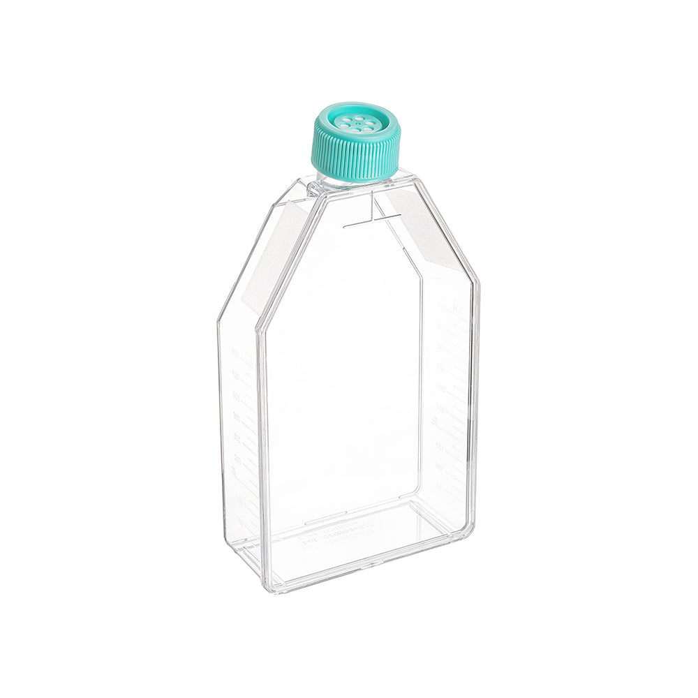 Matraces de cultivo celular, superficie de 182 cm², capacidad de 600 ml, tapa de ventilación, tratamiento TC, estériles