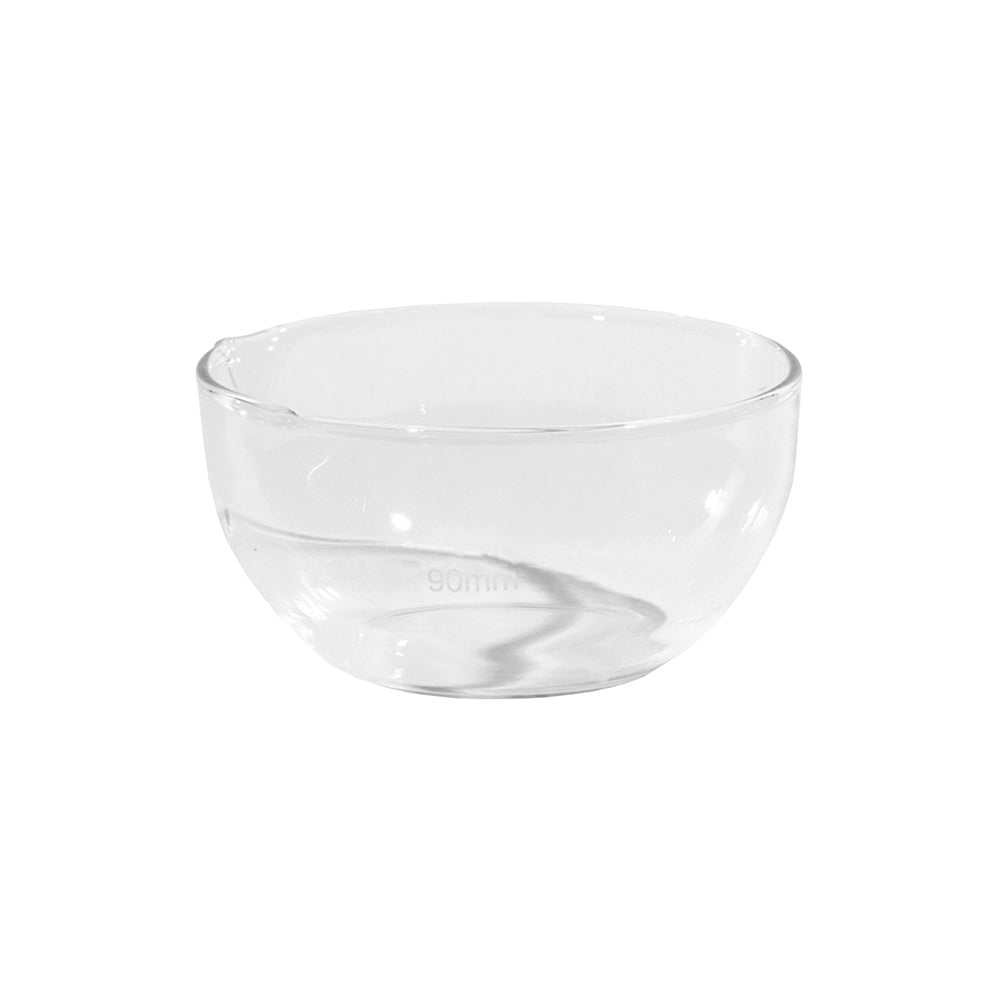 Evaporating Dish, Flat Bottom with Spout, Borosilicate 3.3 Glass, Top OD 120mm, 60mm H, 60 pcs/case