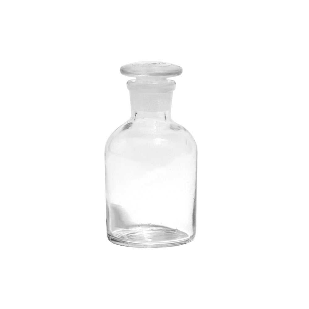 Reagent Bottle, Narrow Mouth, Clear Glass, with Glass/Plastic Stopper, 1000mL, ID 31mm, OD 106mm, H 190mm, 24 pcs/case