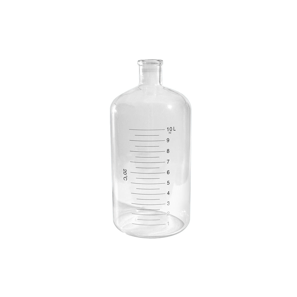 Serum Bottle, Graduated Glass, 10000mL, Top OD 58mm, Bottle OD 215mm, H 460mm, 2 pcs/case
