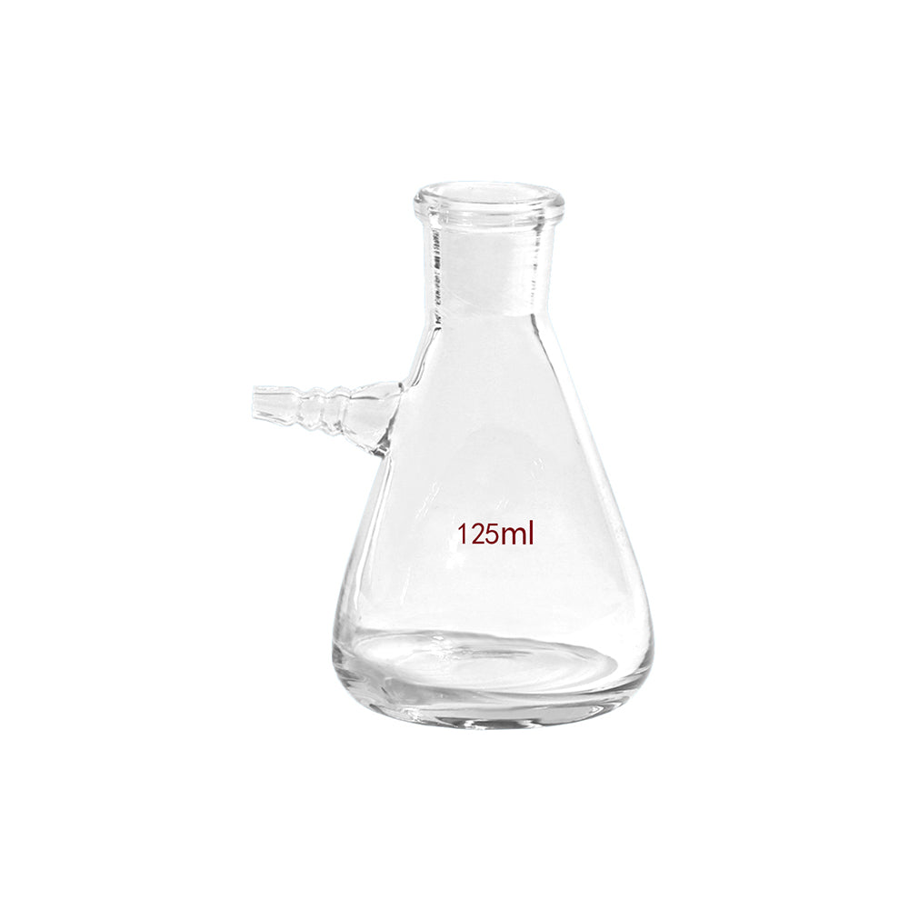 Filtering Flask, Clear Glass, Top Tubulature, Borosilicate 3.3/Neutral Glass, 10000mL, Bottle OD 280mm, H 450mm, 1 pc/case