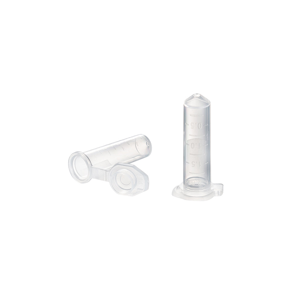 Tubos de microcentrífuga Lo-DNA™, 2,0 ml, baja unión al ADN, tapa con cierre, estériles, fondo cónico, RCF máximo 25 000 x g, 1000 unidades por caja