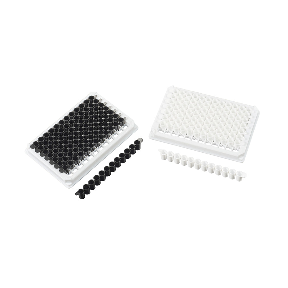 Luminescence test plate, 96 well, Detachable,Black, 12well/strip, 200piece(s)/case