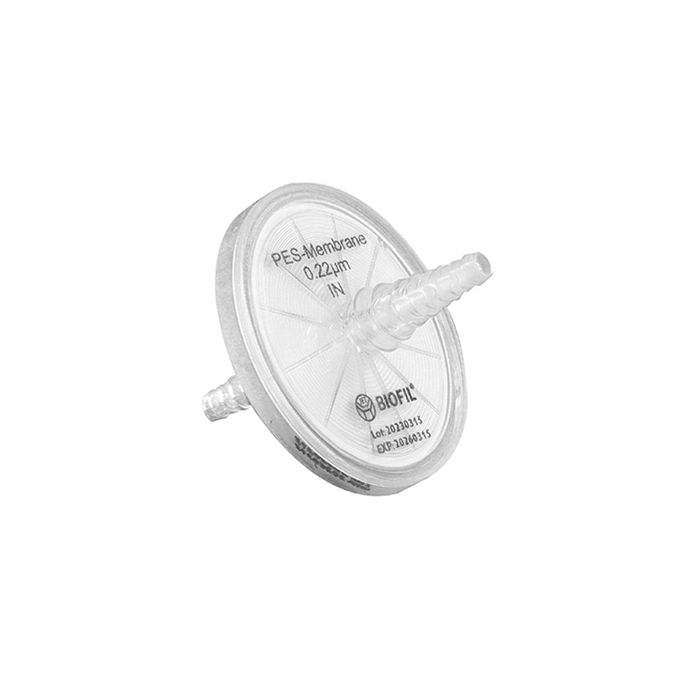 Filtros de jeringa, 50 mm, 0,22 µm, PES, esterilizados, 10 piezas/caja