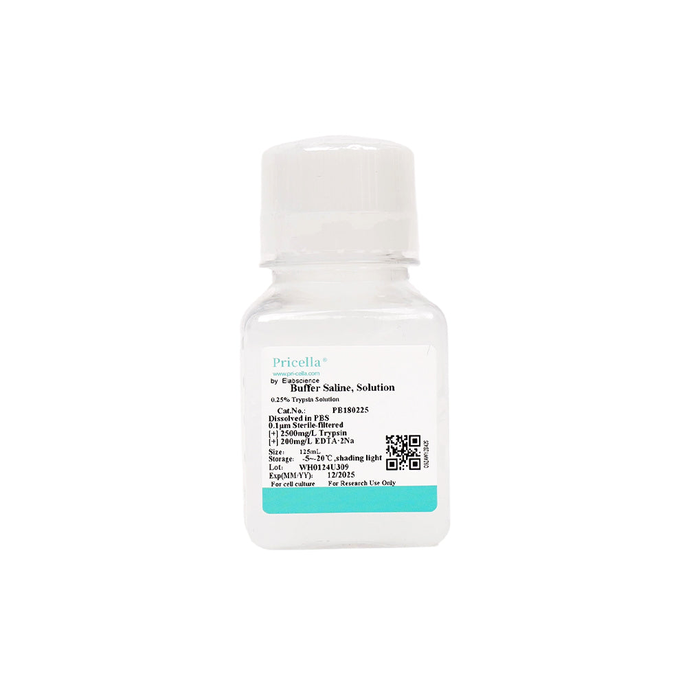 0.25% Trypsin Solution, 125mL