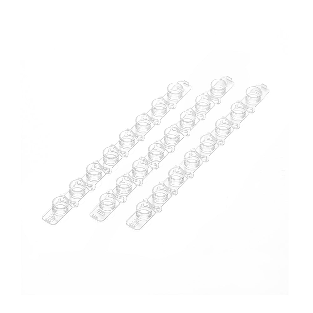 PCR strip tubes, 0.2 mL, Natural Color, Flat cap, DNAse&RNAse Free, bag packing way, 1250piece(s)/case