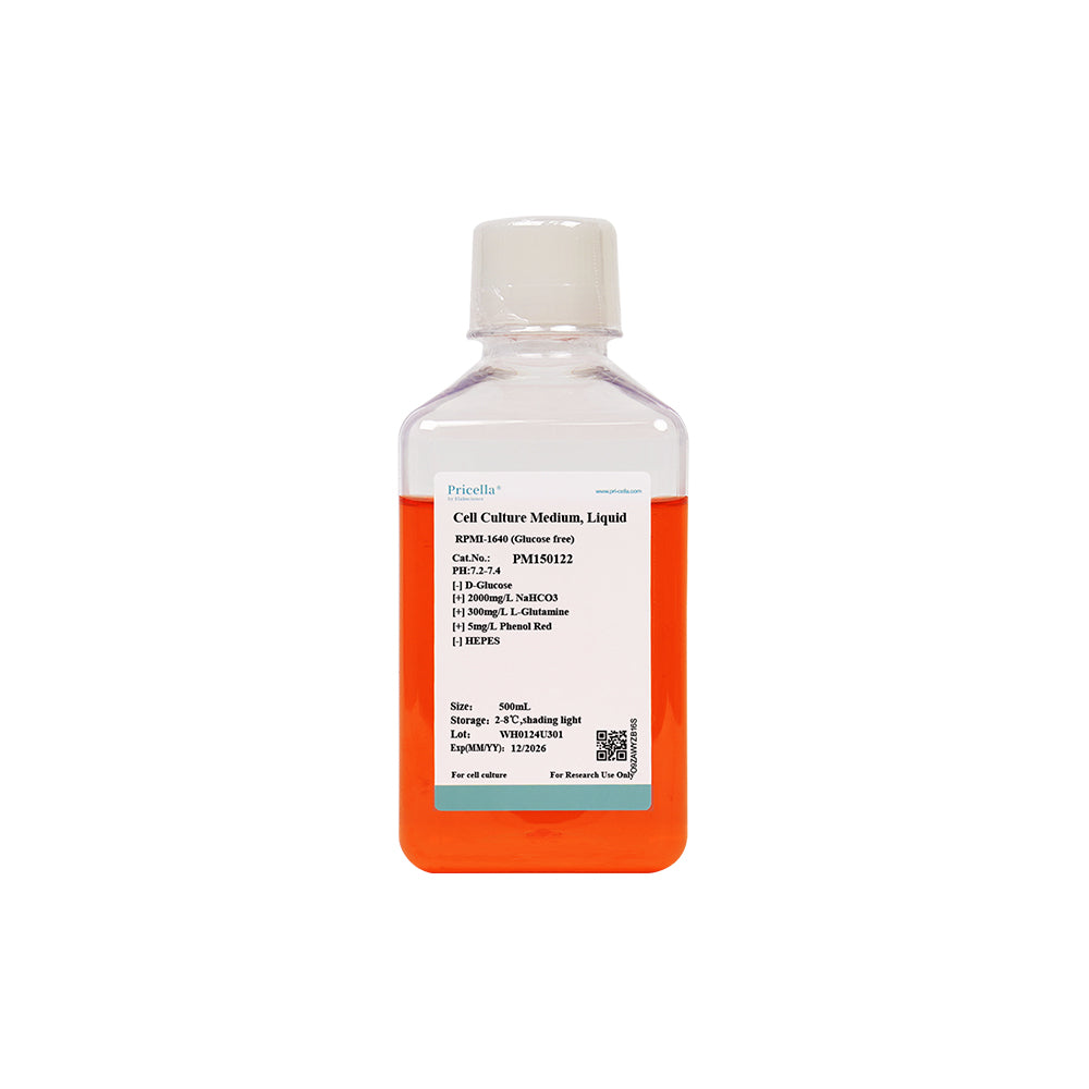 RPMI-1640 (sin glucosa), 500 ml