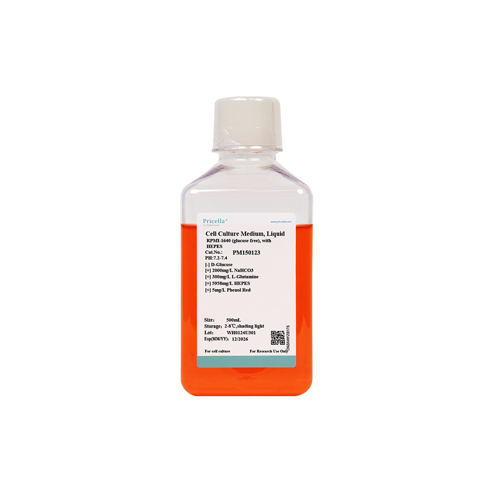 RPMI-1640 (sin glucosa), con HEPES, 500 ml