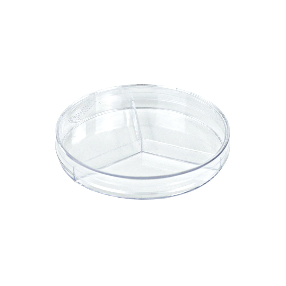 Partitioned Petri Dishes, Diameter: 9cm, Third-Partitioned, Sterile