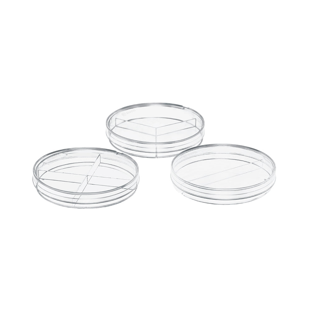 Partitioned Petri Dishes, Diameter: 9cm, Third-Partitioned, Sterile