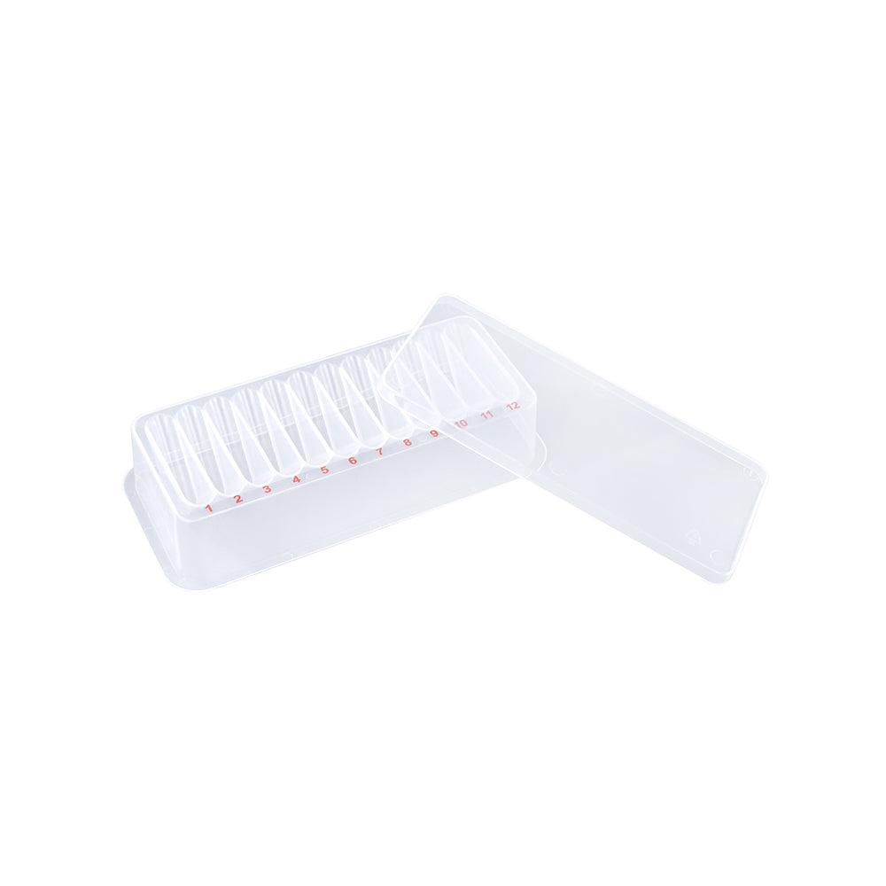 Reagent Reservoir, 3 X 12 mL, 12-Channel  with lid, Transparent, Individually Package, Non-Sterile, 240piece(s)/case