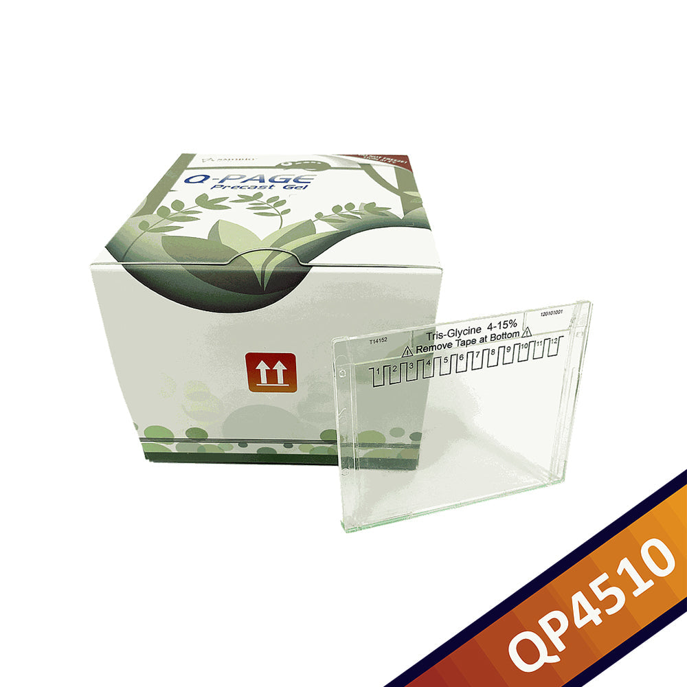 Q-PAGE™ TGN Precast Gel (Mini, 12 wells, 4-15%), 10 gels
