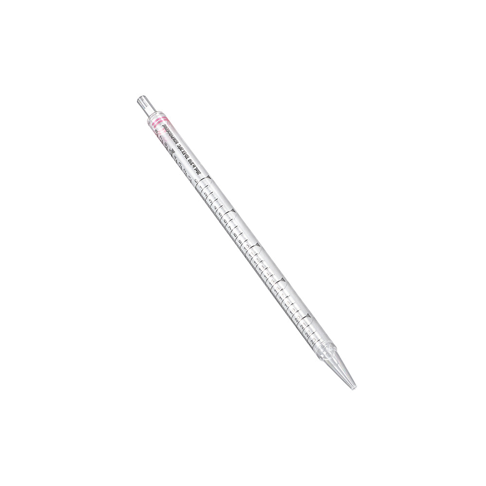 Serological Pipets, 25 mL, Length: 308.5 mm, Graduation 2/10 mL, Red Color code, Sterile, 10piece(s)/bag, 150piece(s)/case