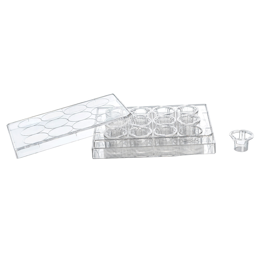 Tissue Culture Plate Inserts, 0.4μm, Membrane diameter12mm,12well,PC membrane,TC-treated,Sterile, 48piece(s)/case