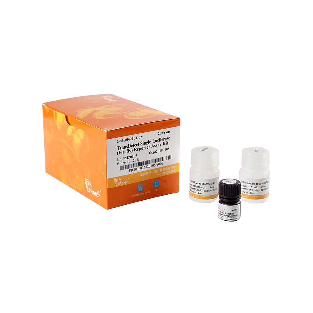 Kit de ensayo de reportero de luciferasa única (luciérnaga) TransDetect® - 200 reacciones