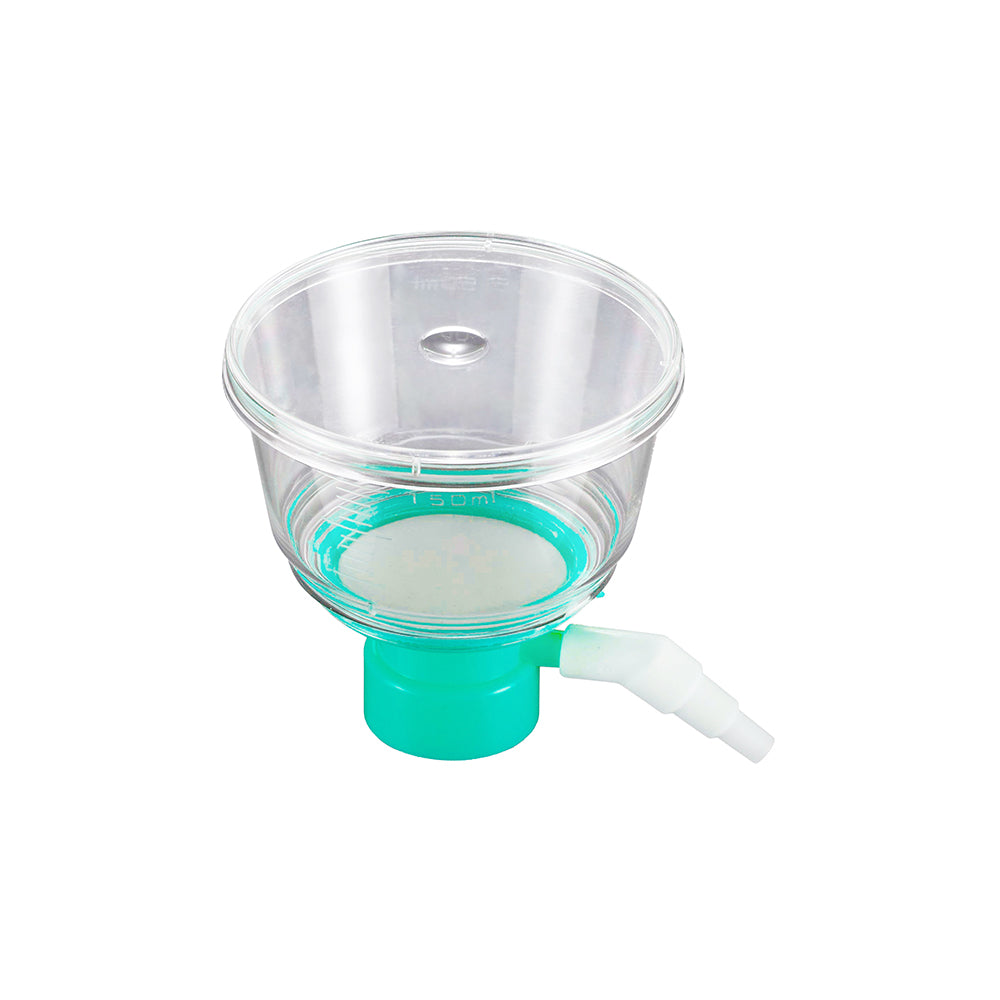 Filtros de vacío de tubo superior, 0,22 μm, 150 ml, membrana de PVDF, estériles, 24 piezas/caja