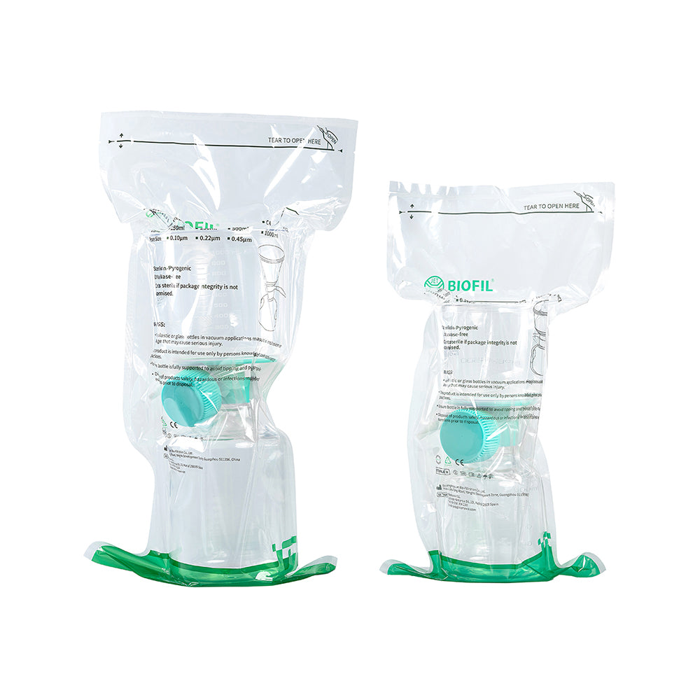 Filtro de vacío de membrana de PES estéril de 250 ml, 0,22 µm, 50 mm de diámetro